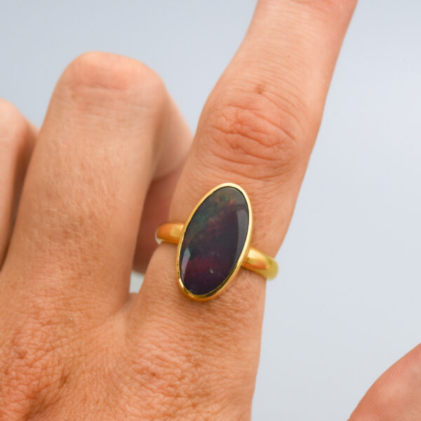 18ct Gold Opal Triplet Ring - Image 5