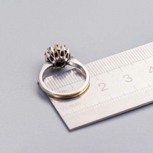 18K White Gold Pearl & Diamond Ring - Image 5