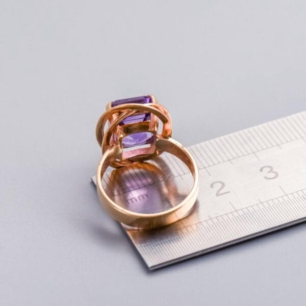 14K Gold Amethyst Ring - Image 5