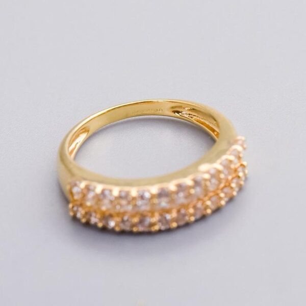 14K Gold CZ Cluster Ring - Image 4
