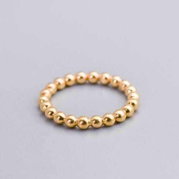 14K Gold Ball Ring - Image 4