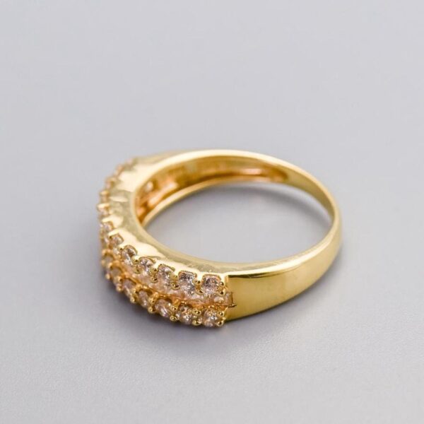 14K Gold CZ Cluster Ring - Image 3