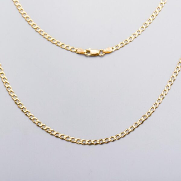 9ct Gold Oval Curb Chain Necklace