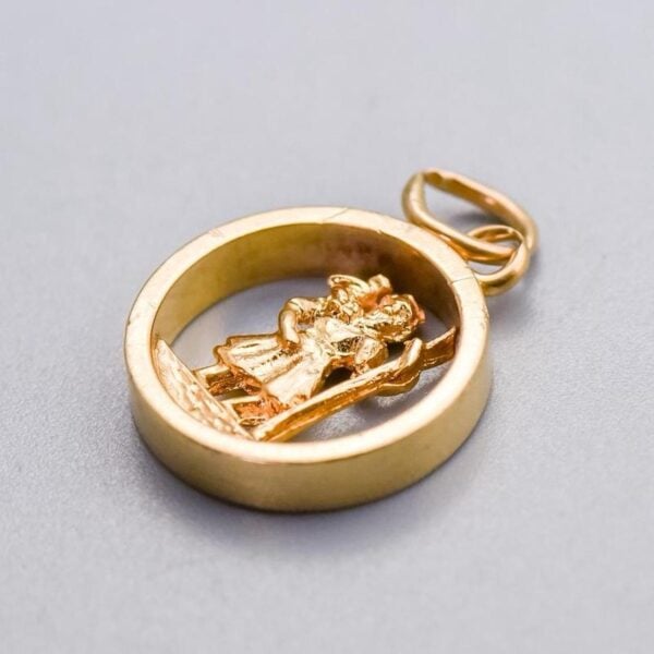 9K Gold St. Christopher Pendant - Image 2