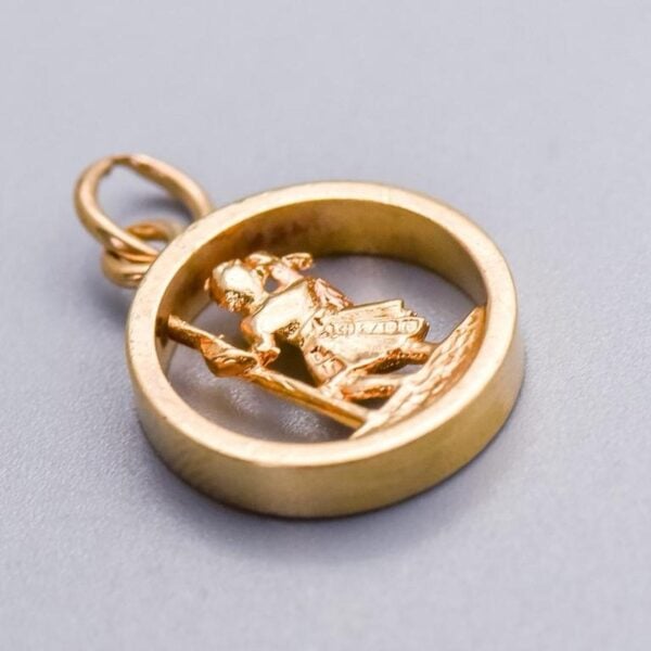 9K Gold St. Christopher Pendant - Image 3