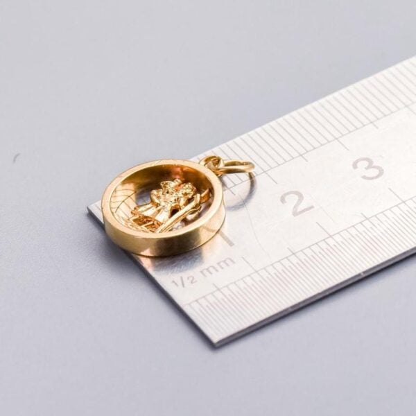 9K Gold St. Christopher Pendant - Image 4
