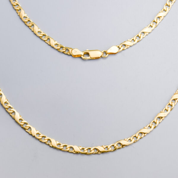 9ct Gold Infinity Anchor Chain Necklace
