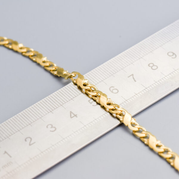 9ct Gold Infinity Anchor Chain Necklace - Image 3