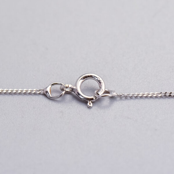 9ct White Gold CZ Pendant Necklace - Image 4