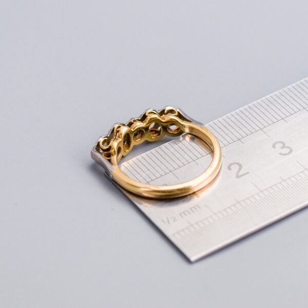 18ct Gold Antique Opal & Diamond Ring - Image 4