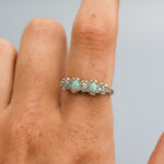 18ct Gold Antique Opal & Diamond Ring