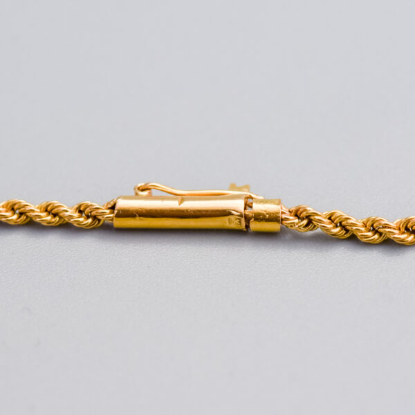 18ct Gold Egyptian Cartouche Pendant Necklace - Image 4