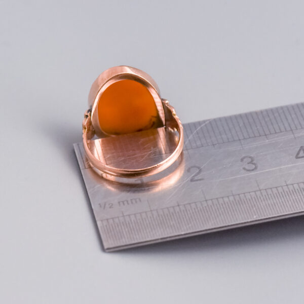 9ct Rose Gold Cameo Ring - Image 4