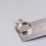 18ct White Gold Solitaire CZ Ring