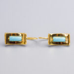 18ct Gold Turquoise Earrings
