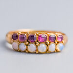 18ct Gold Antique Victorian Ruby & Opal Ring