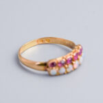 18ct Gold Antique Victorian Ruby & Opal Ring