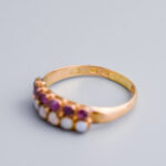 18ct Gold Antique Victorian Ruby & Opal Ring