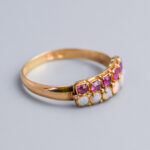 18ct Gold Antique Victorian Ruby & Opal Ring