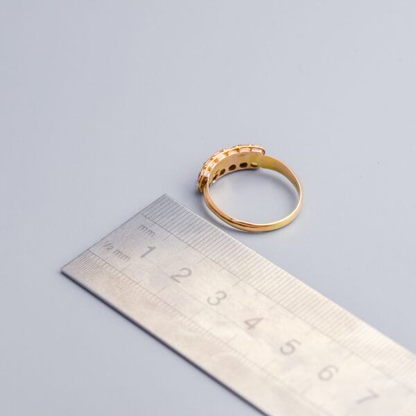 18ct Gold Antique Victorian Ruby & Opal Ring - Image 6