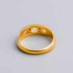 18ct Gold Edwardian Opal & Diamond Gypsy Ring