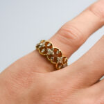18ct Gold Diamond Multi-Cluster Ring