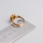 9ct Gold Victorian Almandine Garnet & Seed Pearl Cluster Ring