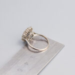 18ct White Gold Sapphire & Diamond Cluster Ring