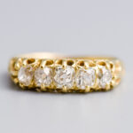 18ct Gold Antique Five Stone Diamond Ring