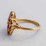 9ct Gold Red Garnet Cluster Ring