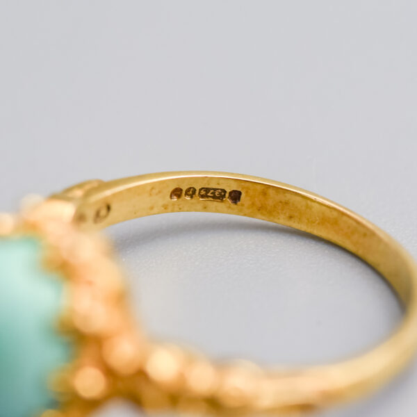 9ct Gold Turquoise Ring - Image 3