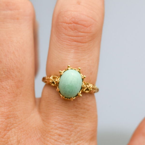 9ct Gold Turquoise Ring - Image 6