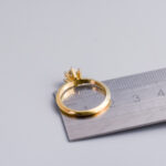 14ct Gold CZ Solitaire Ring