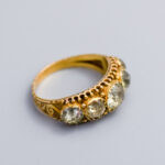 15ct Gold Antique Georgian Five Stone White Paste Ring