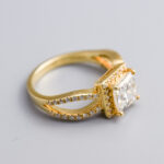 9ct Gold Princess-Cut Diamond Ring