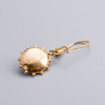 9ct Gold Etruscan Revival Dangly Earrings