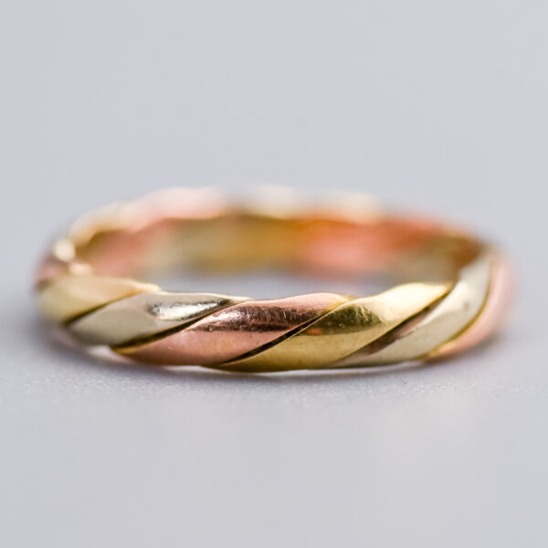 9ct Gold Multi-Tone Twist Band