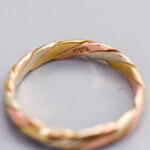 9ct Gold Multi-Tone Twist Band