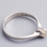 14ct White Gold Solitaire Diamond Ring