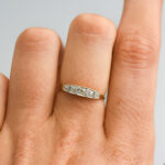 18ct Gold Antique Five Stone Diamond Ring