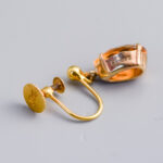 9ct Gold Dangly Citrine Earrings