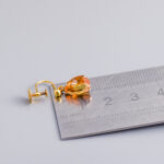 9ct Gold Dangly Citrine Earrings