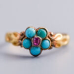 18ct Gold Georgian Forget-Me-Not Ring