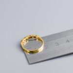 18ct Gold Ruby & CZ Half Eternity Ring