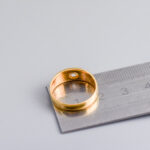 18ct Gold Antique Diamond Gypsy Ring