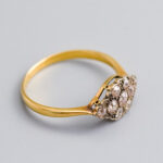 18ct Gold Victorian Diamond Cluster Ring