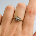 18ct Gold Victorian Diamond Cluster Ring