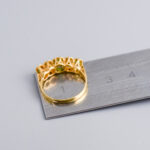 18ct Gold Five Stone Emerald & Diamond Ring