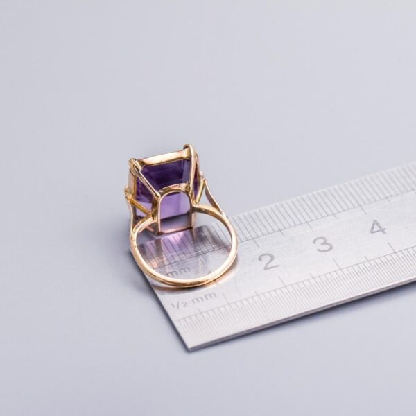 9K Gold Amethyst Ring
