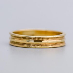 9K Gold Patterned Band